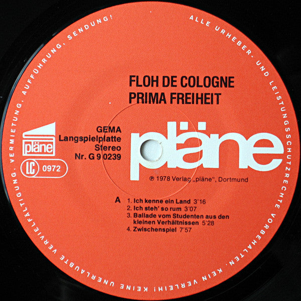 Floh De Cologne : Prima Freiheit (LP, Album)