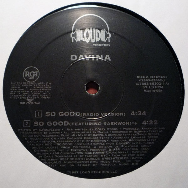 Davina : So Good (12")