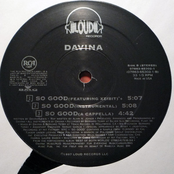 Davina : So Good (12")