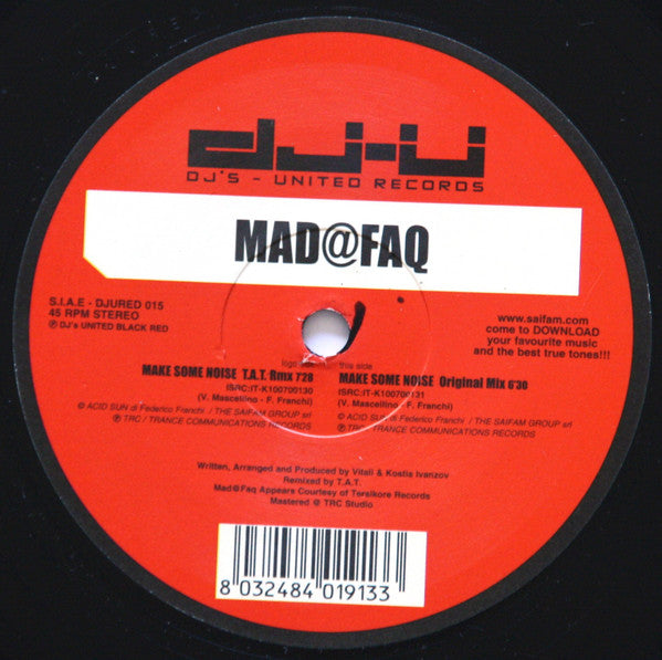 Mad@Faq : Make Some Noise (12")