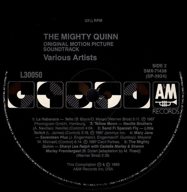 Various : The Mighty Quinn (Original Motion Picture Soundtrack) (LP, Comp)