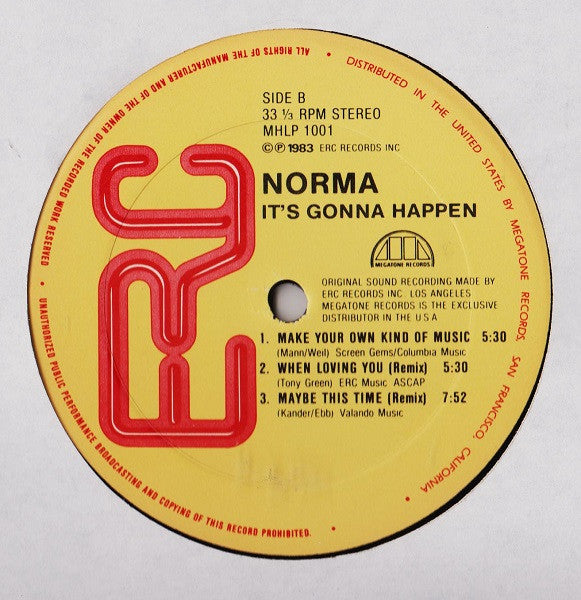 Norma* : It's Gonna Happen (LP, Album)