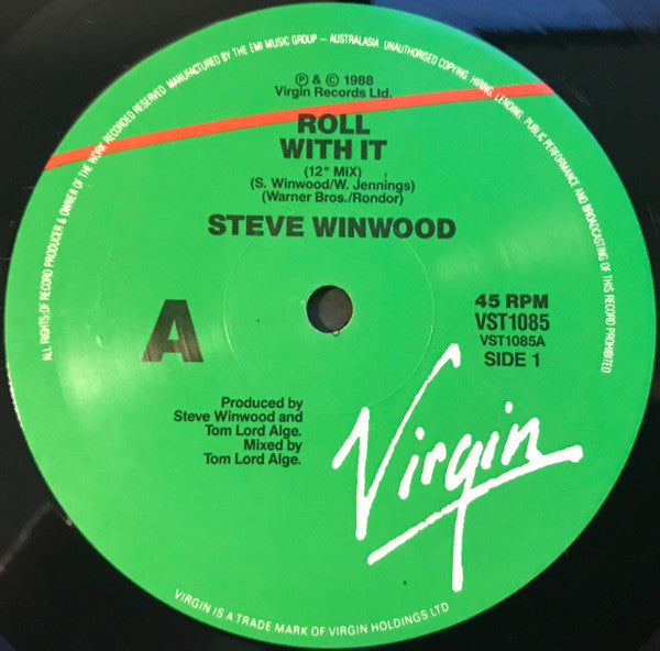 Steve Winwood : Roll With It (12", Single)