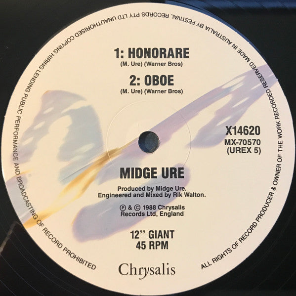 Midge Ure : Answers To Nothing (12", Single, Ltd)
