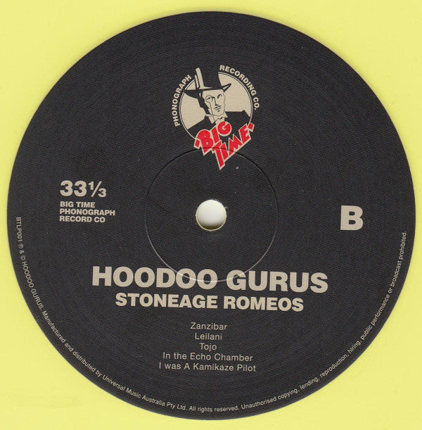 Hoodoo Gurus : Stoneage Romeos (LP, Album, RE, RM, Yel)