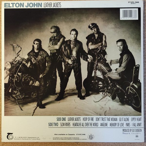 Elton John : Leather Jackets (LP, Album)