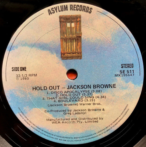 Jackson Browne : Hold Out (LP, Album)