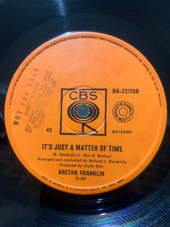 Aretha Franklin : Runnin' Out Of Fools / It's Just A Matter Of Time (7", Single)