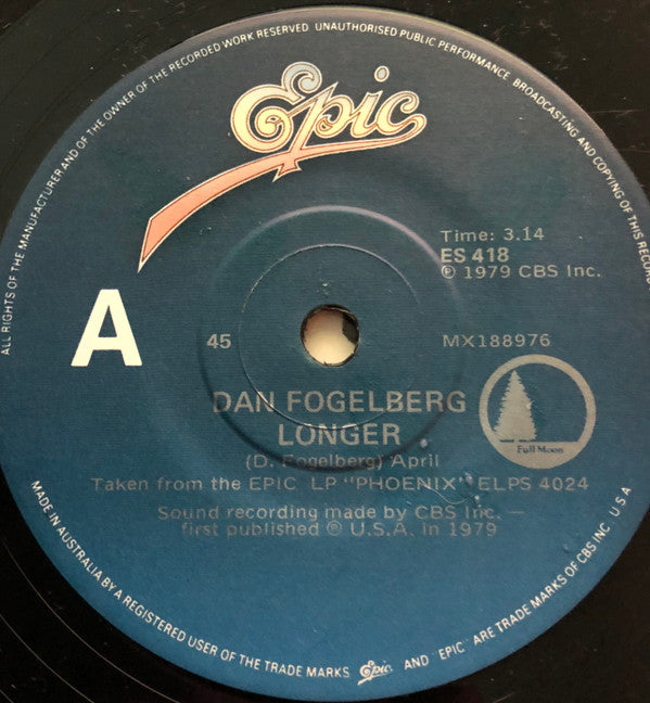 Dan Fogelberg : Longer / Along The Road (7&quot;, Single)