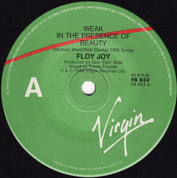 Floy Joy : Weak In The Presence Of Beauty (7&quot;)