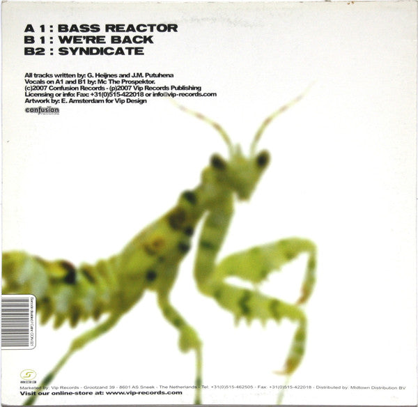 The Abyss & Justin Putuhena : Bass Reactor (12")
