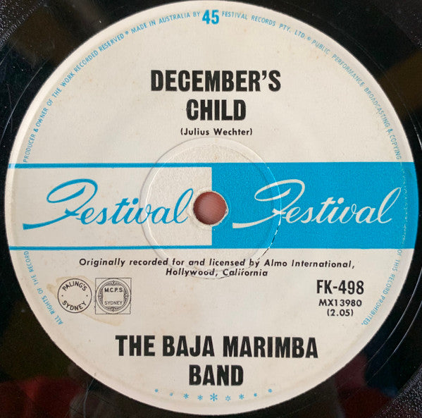 Baja Marimba Band : Comin' In The Back Door (7", Single)