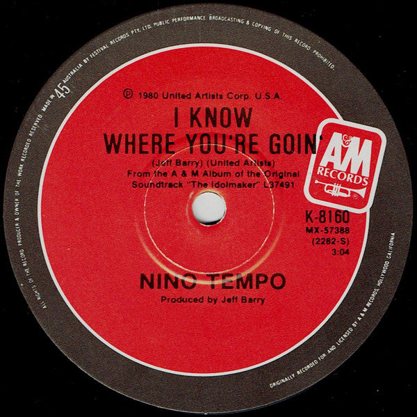 Tommy Dee, Jesse Frederick / Nino Tempo : Here Is My Love / I Know Where You're Goin' (7", Single)