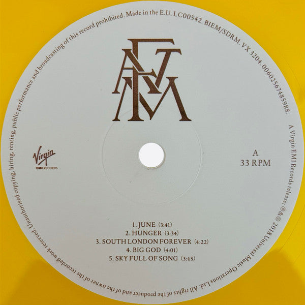 Florence + The Machine* : High As Hope (LP, Album, Ltd, Yel)
