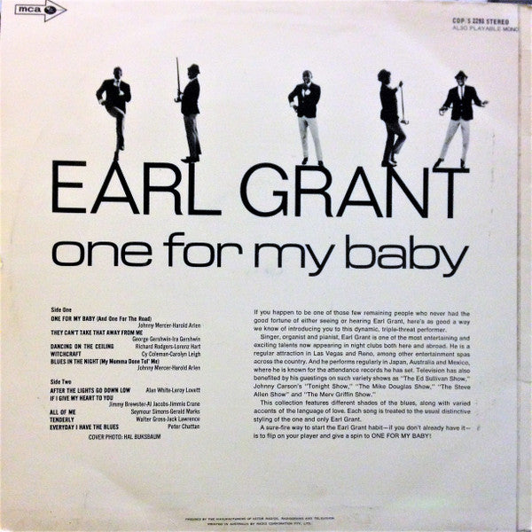 Earl Grant : One For My Baby (LP, Album)