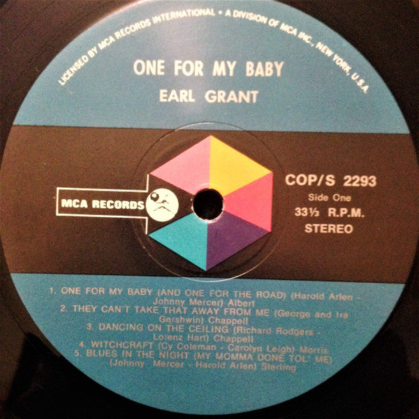 Earl Grant : One For My Baby (LP, Album)