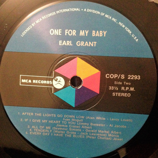 Earl Grant : One For My Baby (LP, Album)