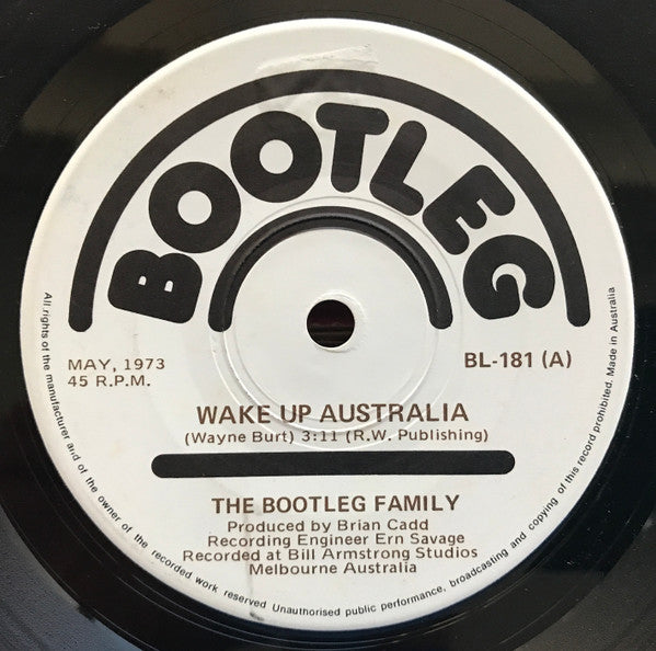 The Bootleg Family Band : Wake Up Australia (7&quot;, Single)