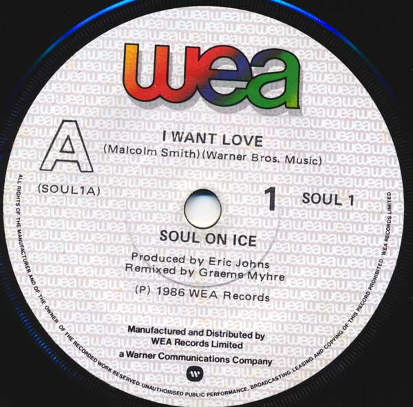 Soul On Ice (2) : I Want Love (7", Single)