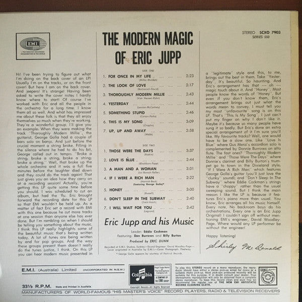 Eric Jupp And His Music : The Modern Magic Of Eric Jupp (LP)