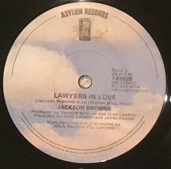 Jackson Browne : Lawyers In Love (7", Single)