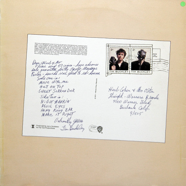 Tim Buckley : Greetings From L.A. (LP, Album, RE, RP, War)