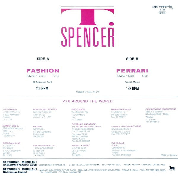 Tom Spencer (3) : Fashion (12")