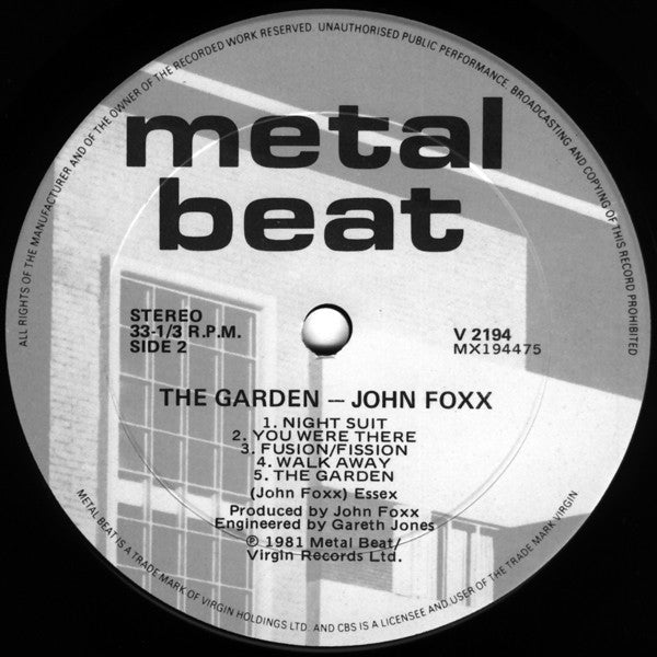 John Foxx : The Garden (LP, Album)