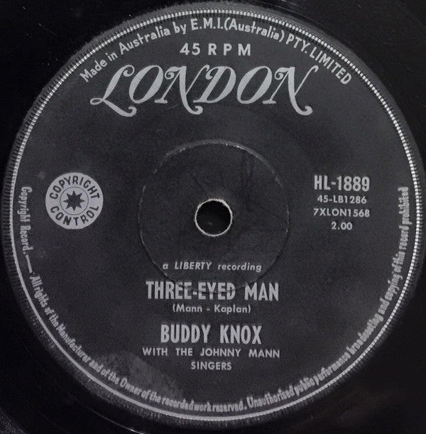 Buddy Knox With The Johnny Mann Singers : Three Eyed Man (7&quot;, Single)