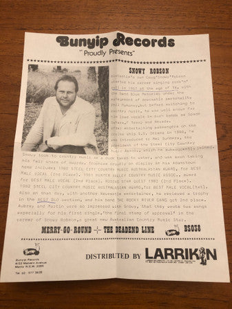 Snowy Robson : Merry-Go-Round (7", Single)