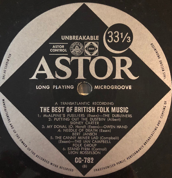 Various : The Best Of British Folk Music (LP, Comp)