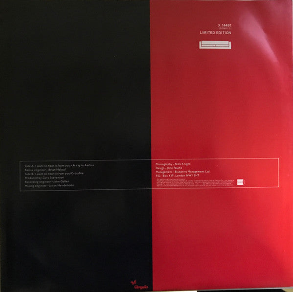 Go West : I Want To Hear It From You - A Day In Aarhus (12", Single, Ltd)