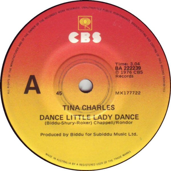 Tina Charles : Dance Little Lady Dance (7&quot;, Single)