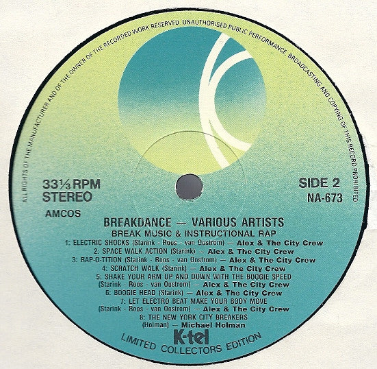 Various / Alex & The City Crew* : Breakdance (LP, Album)
