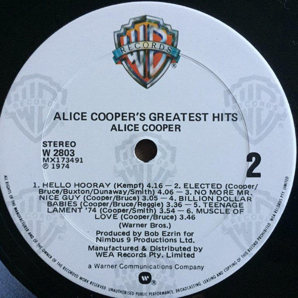 Alice Cooper : Alice Cooper's Greatest Hits (LP, Comp, Gat)