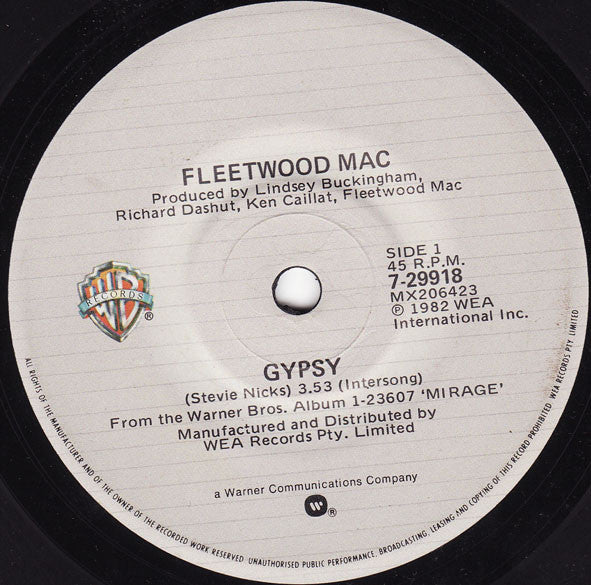 Fleetwood Mac : Gypsy (7&quot;, Single)