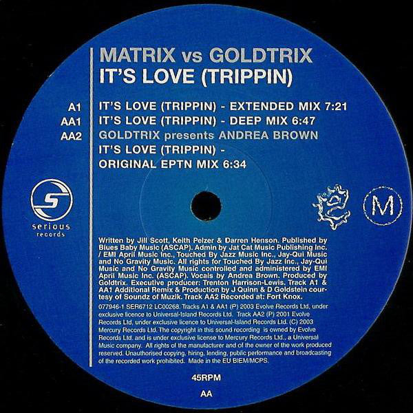 Matrix Vs Goldtrix : It's Love (Trippin) (12")