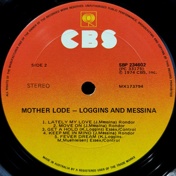 Loggins And Messina : Mother Lode (LP, Album)