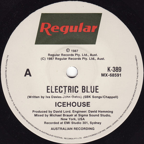 Icehouse : Electric Blue (7", Single, Ltd, Pic)