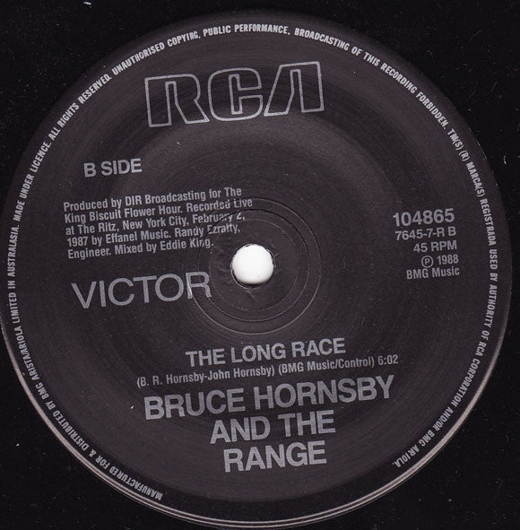 Bruce Hornsby & The Range* : The Valley Road (7", Single)