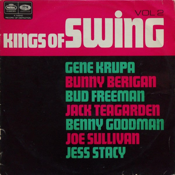 Gene Krupa, Bunny Berigan, Bud Freeman, Jack Teagarden, Benny Goodman, Joe Sullivan, Jess Stacy : Kings of Swing Volume Two (LP, Comp, Mono)