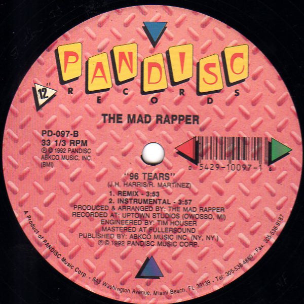 The Mad Rapper : 96 Tears (12")