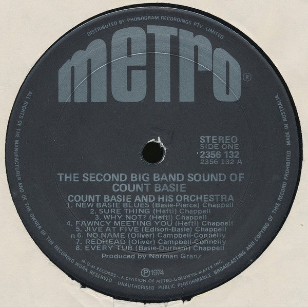 Count Basie Orchestra : The Second Big Band Sound Of Count Basie And His Orchestra (LP, Album, Comp)
