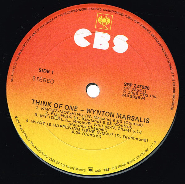 Wynton Marsalis : Think Of One (LP, Album)
