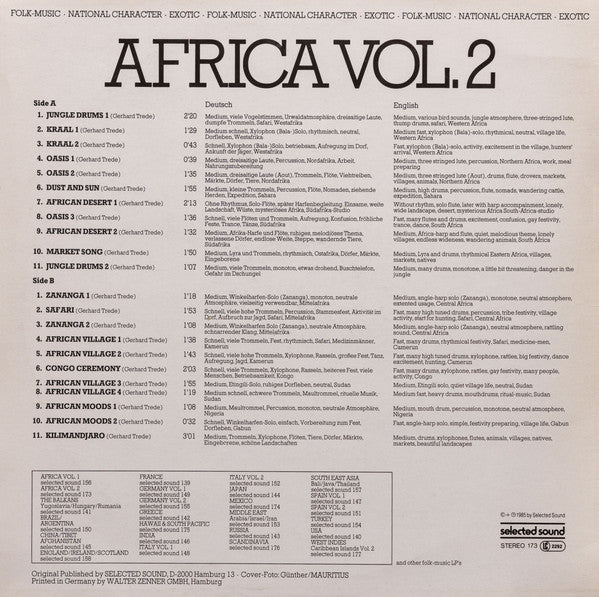 Gerhard Trede : Africa Vol. 2 (LP, Album)