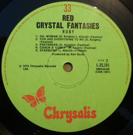 Ruby (26) : Red Crystal Fantasies (LP, Album)