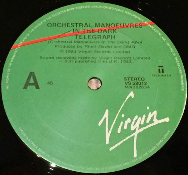 Orchestral Manoeuvres In The Dark : Telegraph (12")