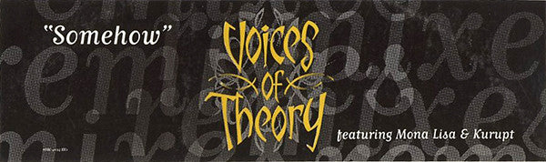 Voices Of Theory : Somehow (12", Promo)