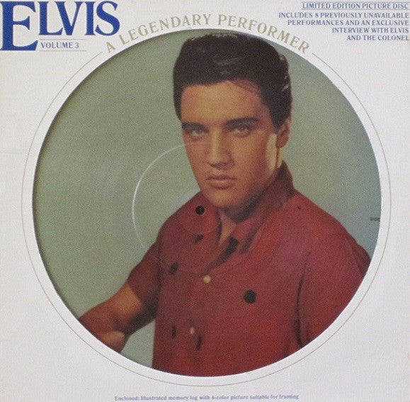 Elvis Presley : A Legendary Performer - Volume 3 (LP, Ltd, Pic, Blu)
