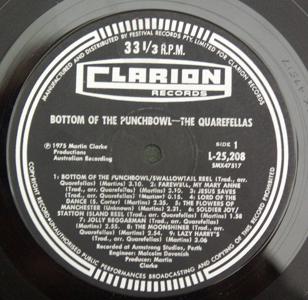 The Quarefellas : Bottom Of the Punchbowl (LP, Album)